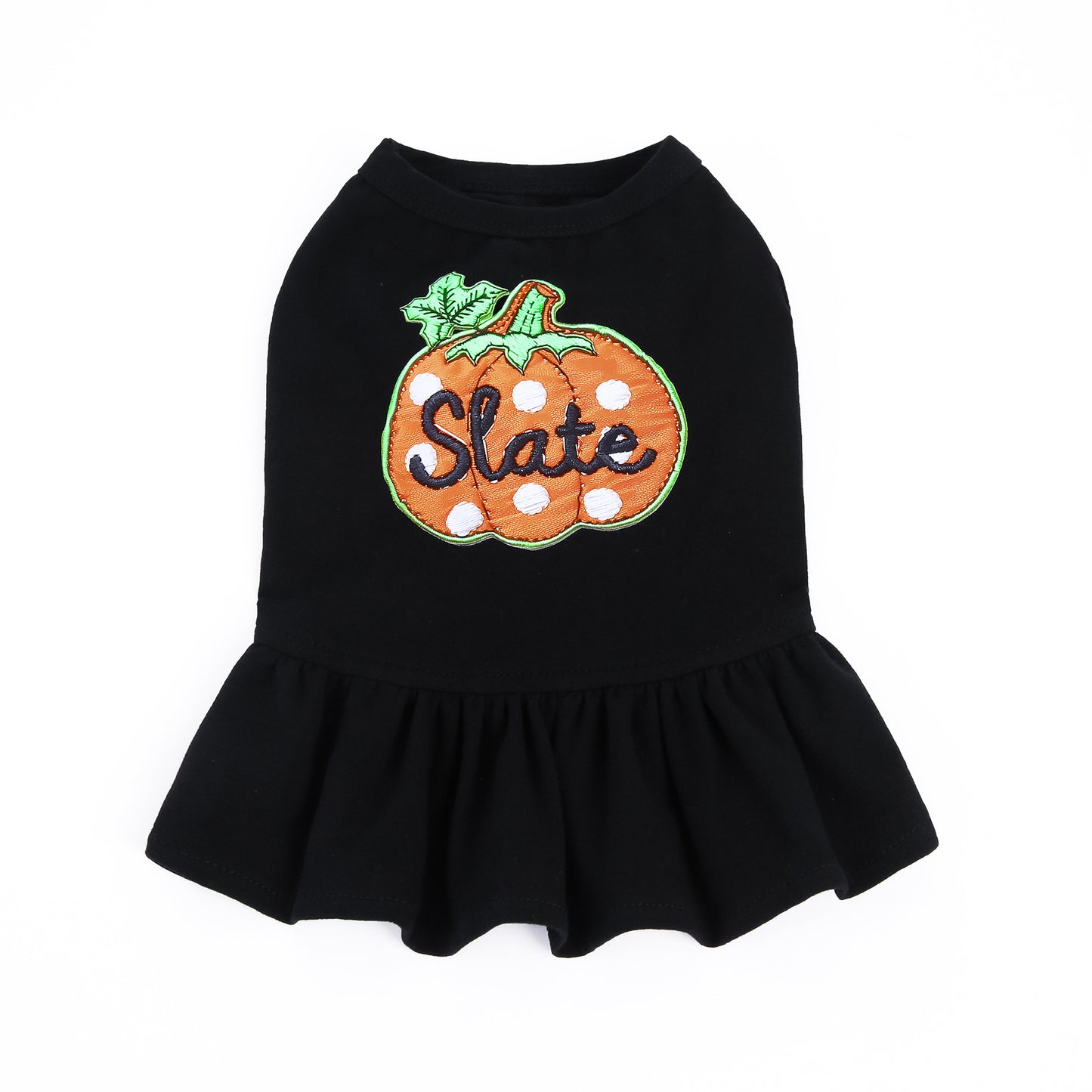 Pet Halloween Vest Dress for Cats and Dogs, Pumpkin Costume for Pomeranian