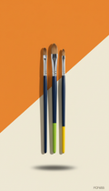 Imported fine brush trio for precision