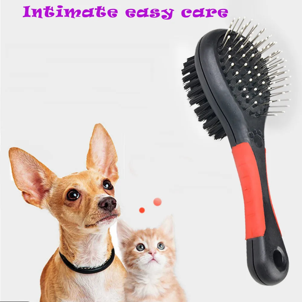 Pet Bath Massage Brush Gentle Double-sided Hair Convenience Brush